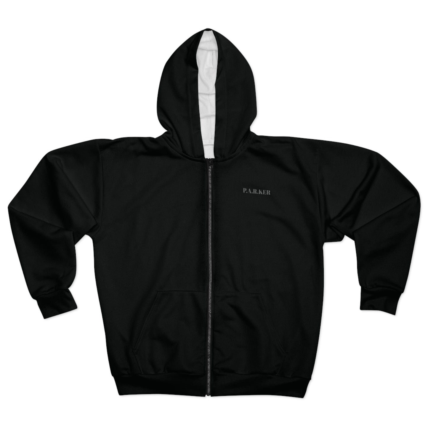 "QUESTION EVERYTHING" - Unisex Zip Hoodie (AOP)