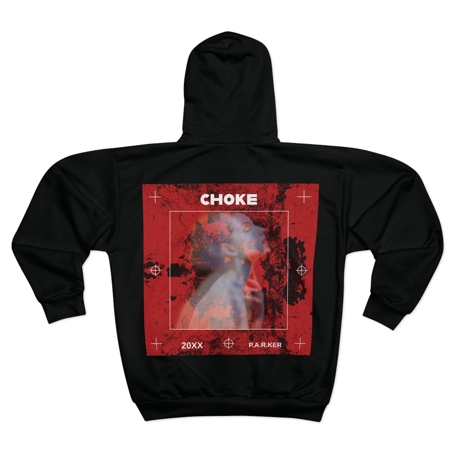 "CHOKE" - Unisex Zip Hoodie (AOP)