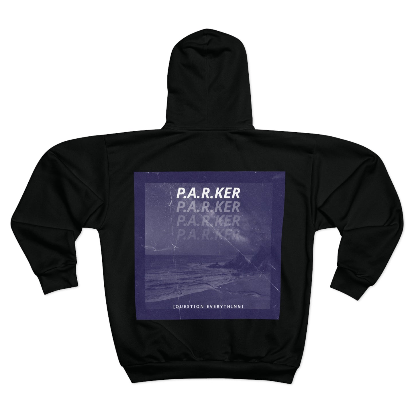 "QUESTION EVERYTHING" - Unisex Zip Hoodie (AOP)